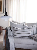 Melvin kuddfodral 40x60 - Taupe stripe